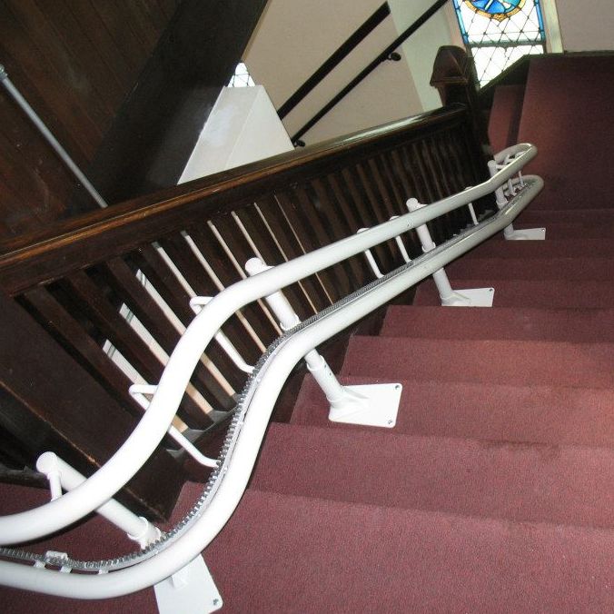 CurvedStairLiftForChurch