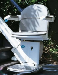 Our Outdoor straight stairlift near syracuse ny is perfect for accessing docks and porches from syracuse elevator image of straight outdoor stairlift