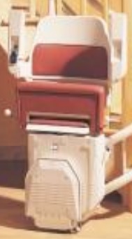 The Stannah 260 conserves space and accommodates curved stairways near Syracuse NY from Syracuse Elevator image of stannah 260 curved stair lift