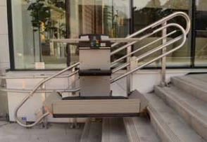 The GSL Artira is a space efficient commercial wheelchair lift near syracuse ny