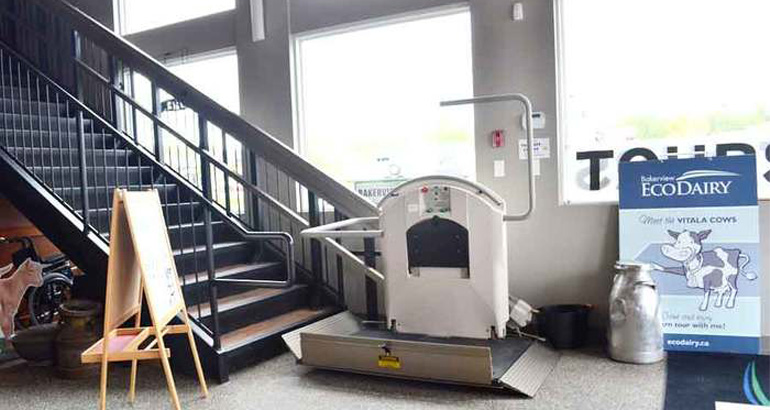 Commercial Stair Lift Straight Stairs Syracuse Elevator near Syracuse NY from Syracuse Eleavtor