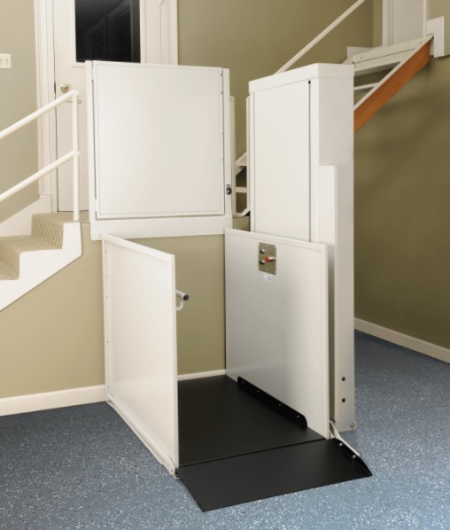 Best Wheelchair Lifts Image Of Symmetry Elevating Solutions Residential Vertical Platform Lift VPL RL From Syracuse Elevator Company