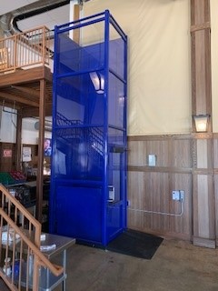 elevator companies near syracuse ny image of blue wheelchair lift
