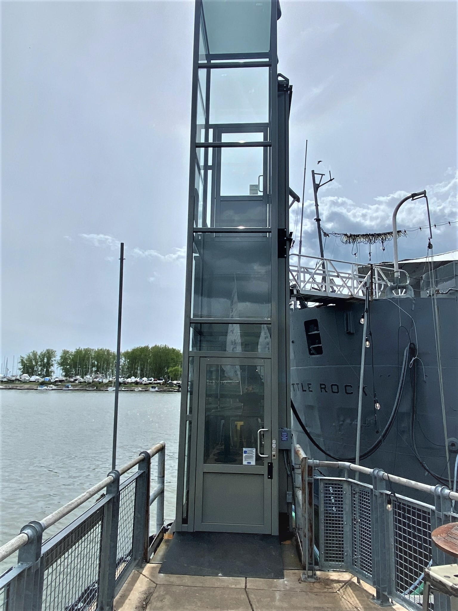 Vertical Platform Lift Near Syracuse Ny Image Of Garaventa Vertical Platform Lift At Buffalo Naval Park