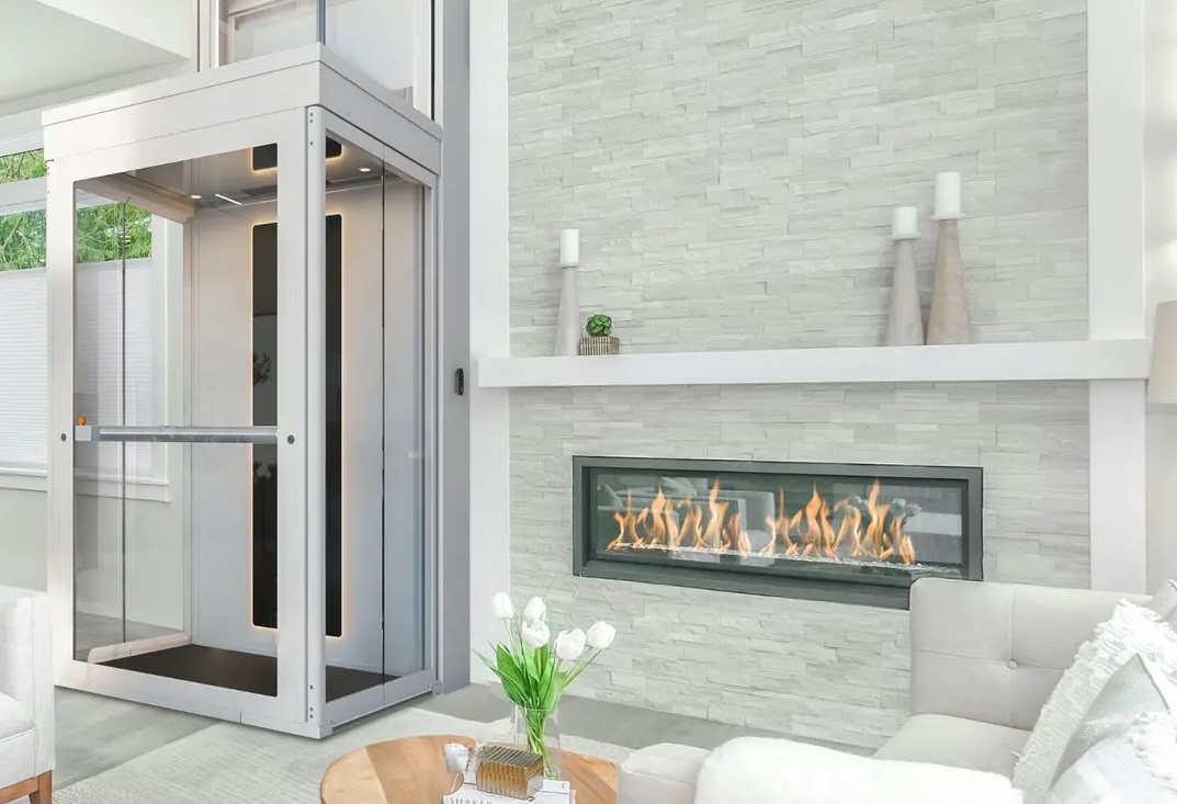 Home Elevators Near Syracuse Ny Image Of Cibes Symmetry Ascenda Elevator In Living Room